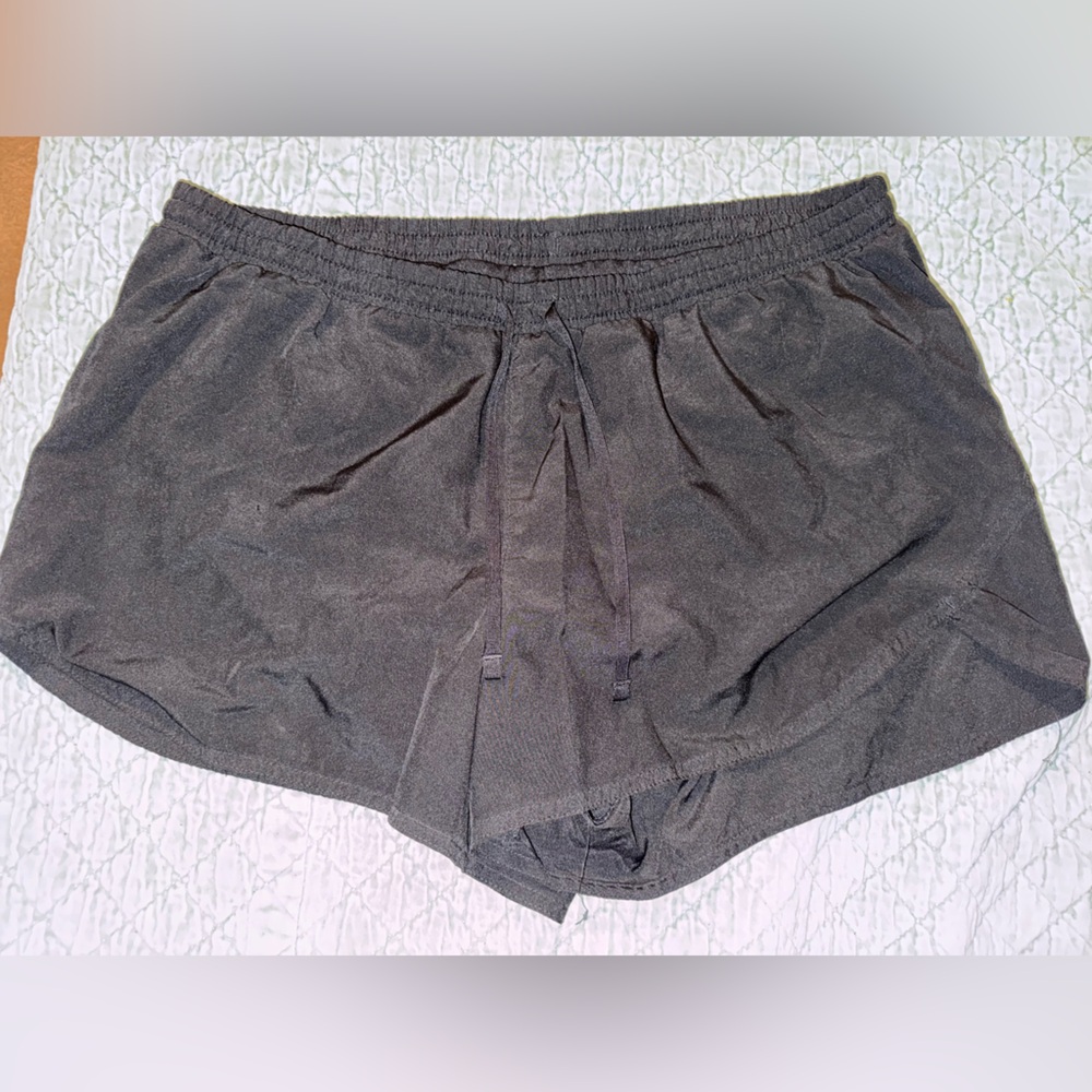 Black athletic shorts